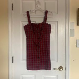 Cute Plaid Mini Dress